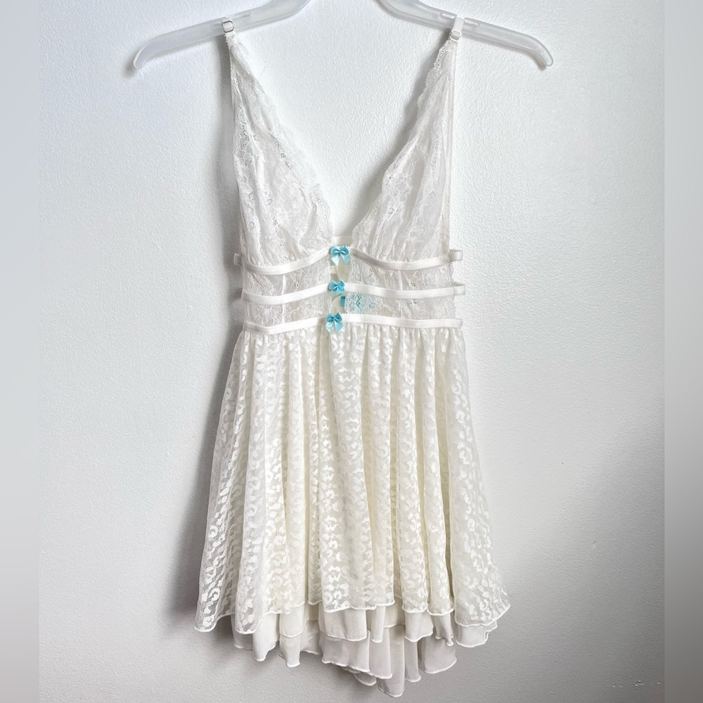 Betsey Johnson Coquette Delicate White Dress